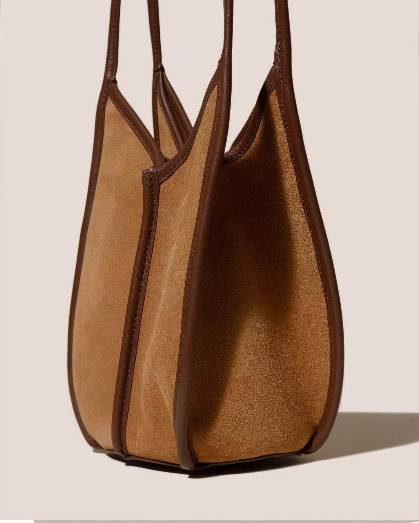 Hereu CALELLA BUCKET SUEDE - Leather-trimmed Shoulder Bag