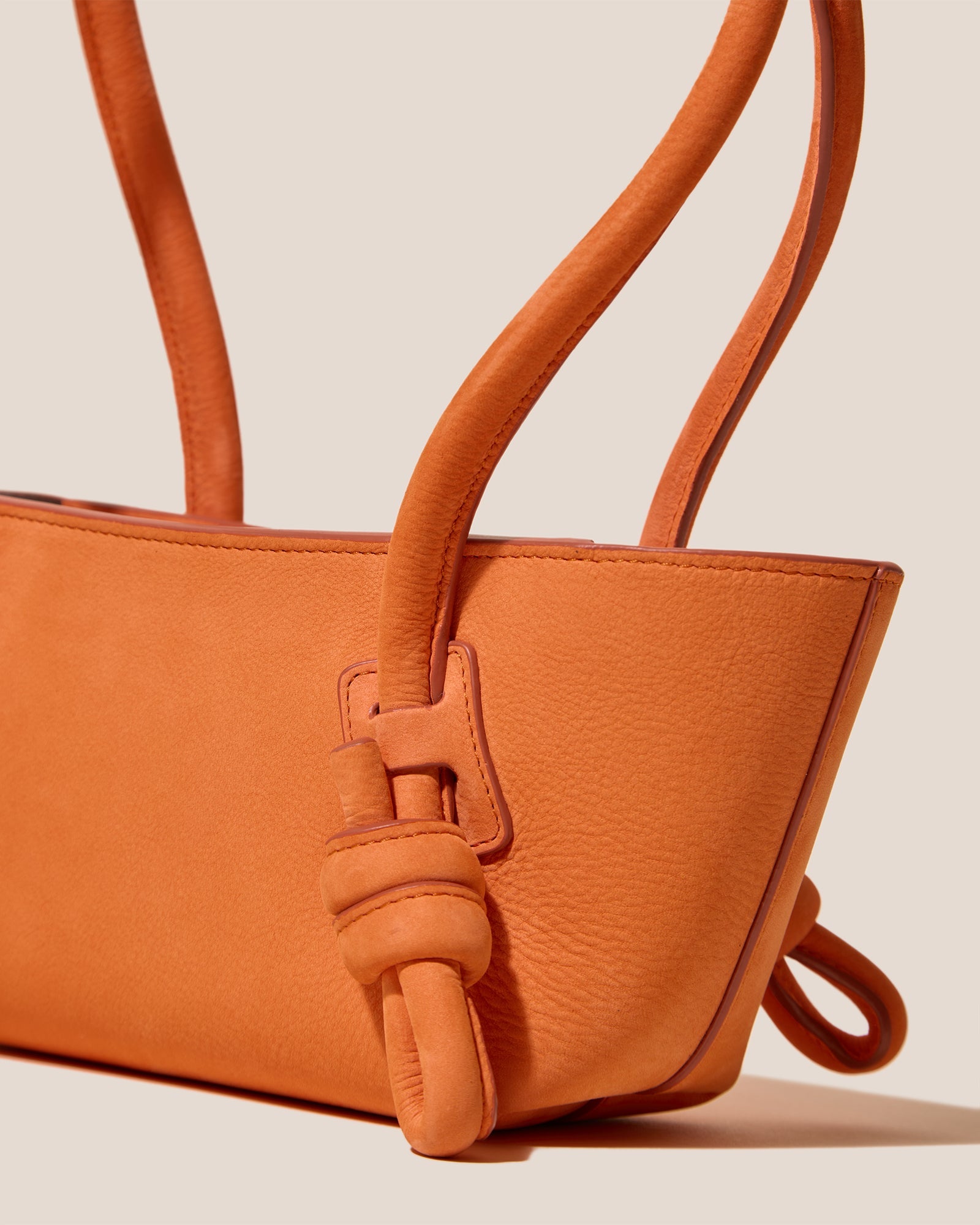 Hereu FLECA MINI SHOULDER NUBUCK - Knotted-handle Shoulder Bag