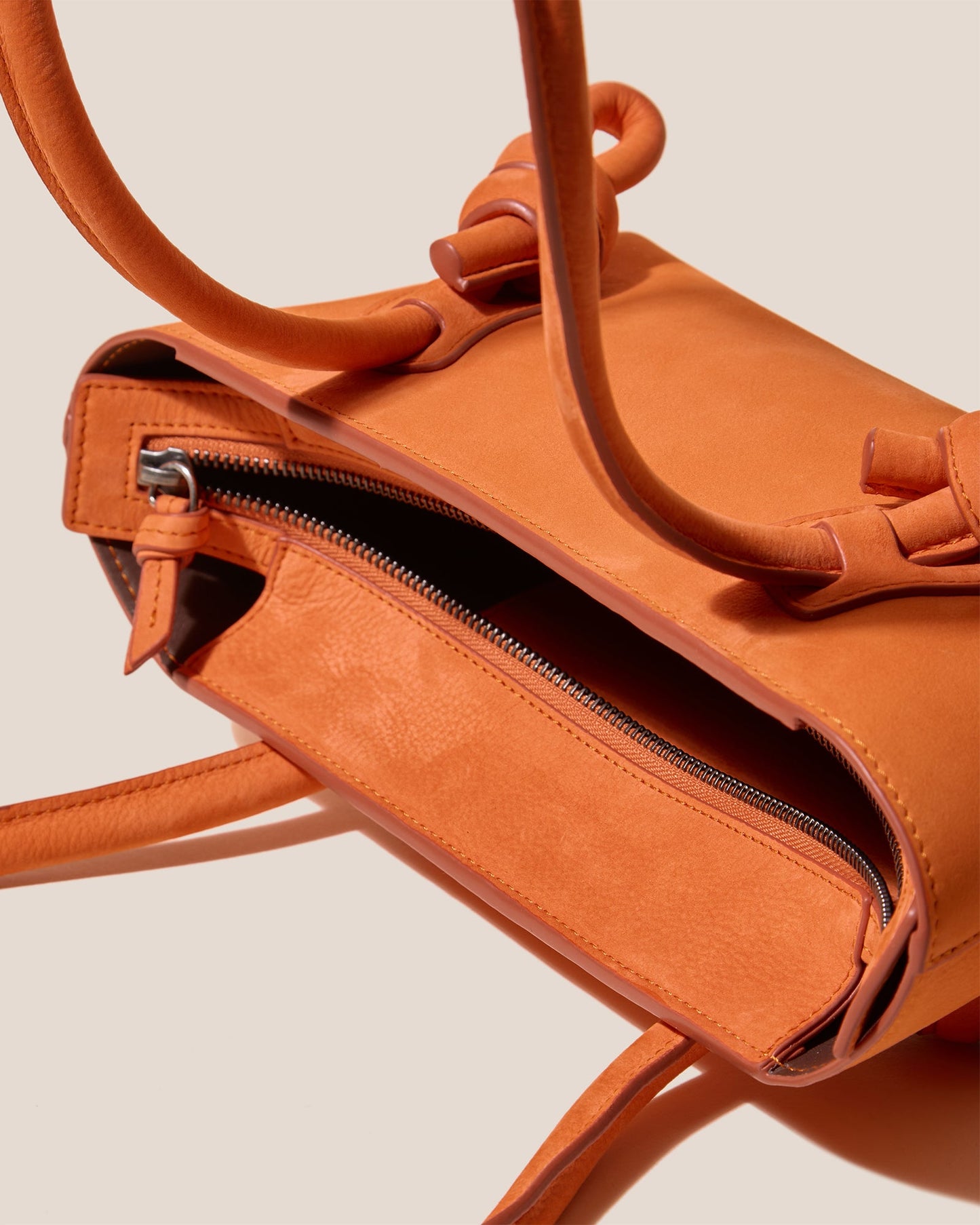 Hereu FLECA MINI SHOULDER NUBUCK - Knotted-handle Shoulder Bag