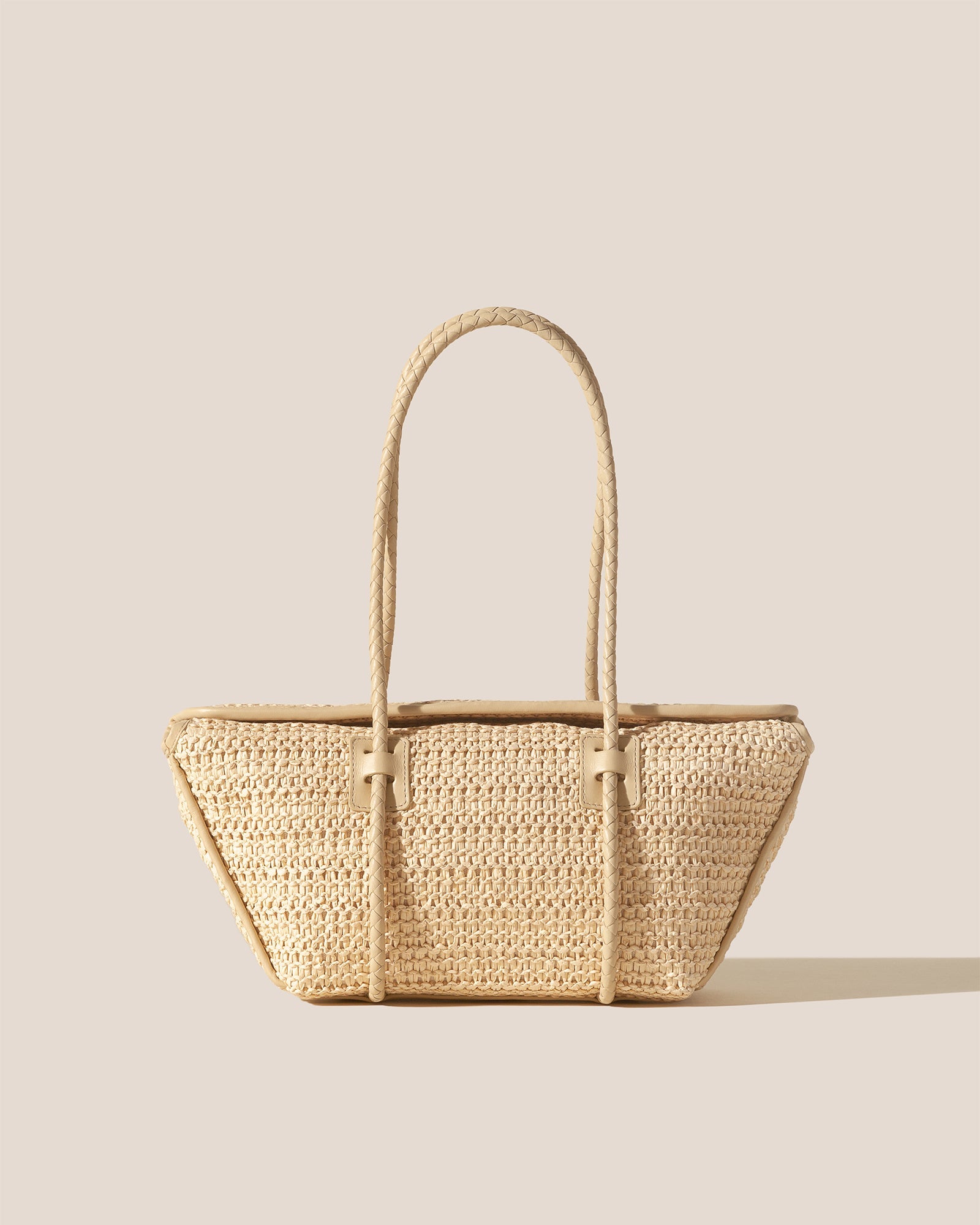 Hereu FORNA RAFFIA - Leather Framed Shoulder Bag