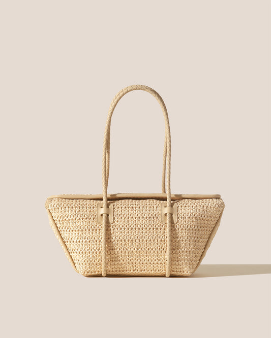 Hereu FORNA RAFFIA - Leather Framed Shoulder Bag