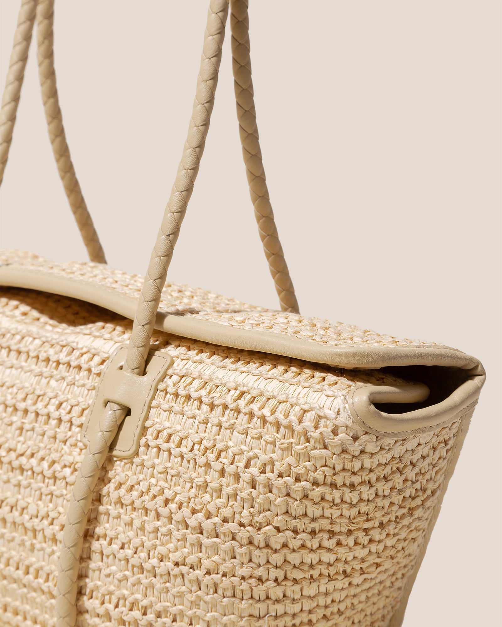 Hereu FORNA RAFFIA - Leather Framed Shoulder Bag