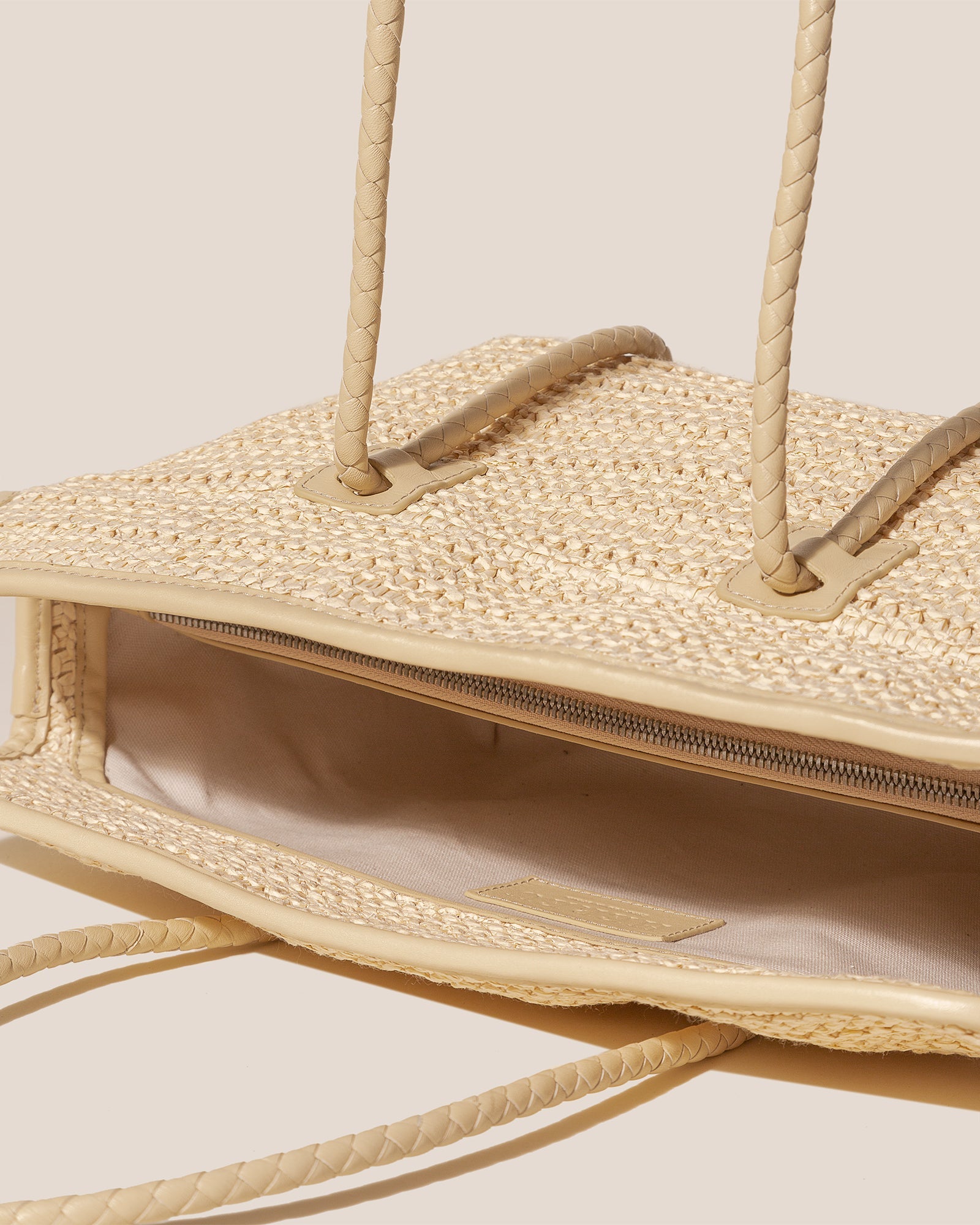 Hereu FORNA RAFFIA - Leather Framed Shoulder Bag