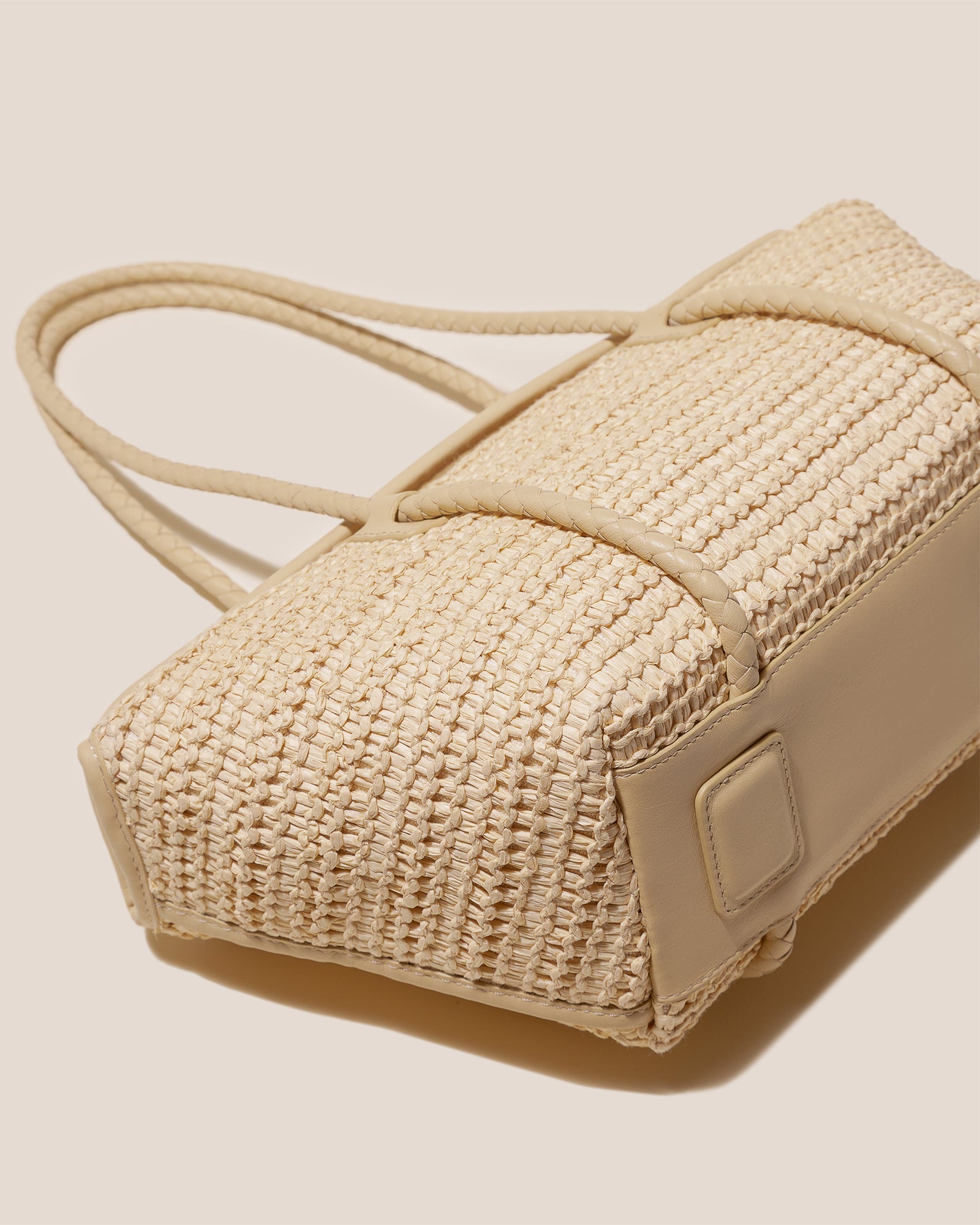 Hereu FORNA RAFFIA - Leather Framed Shoulder Bag