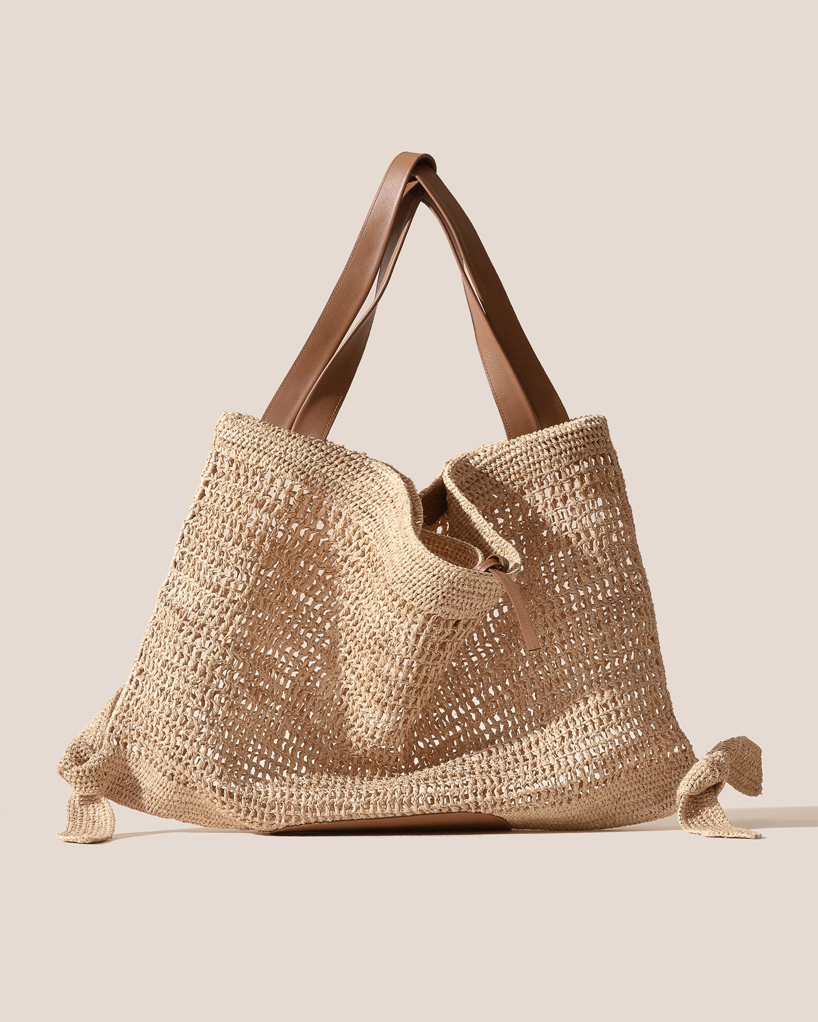 Hereu CADOR RAFFIA MESH - Slouchy Shoulder Bag