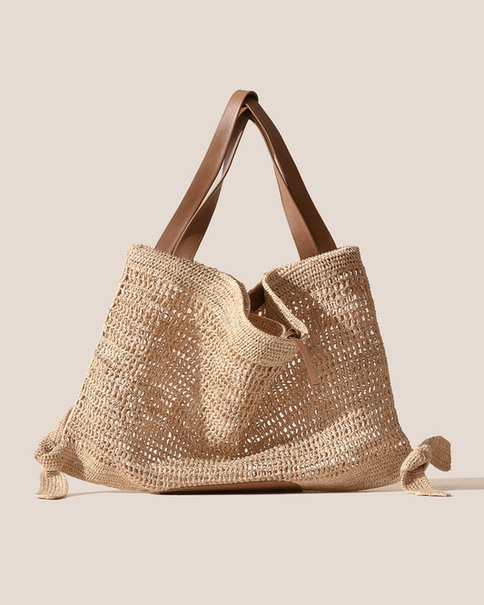 Hereu CADOR RAFFIA MESH - Slouchy Shoulder Bag