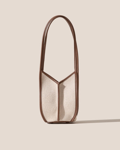 Hereu CALELLA BUCKET CANVAS - Leather-trimmed Shoulder Bag