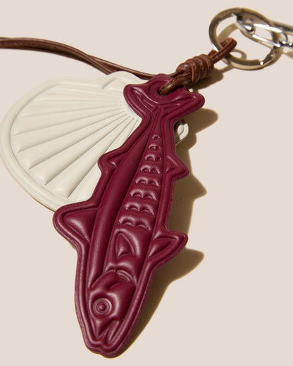Hereu LAMAR KEYCHAIN - Embossed Leather Keychain