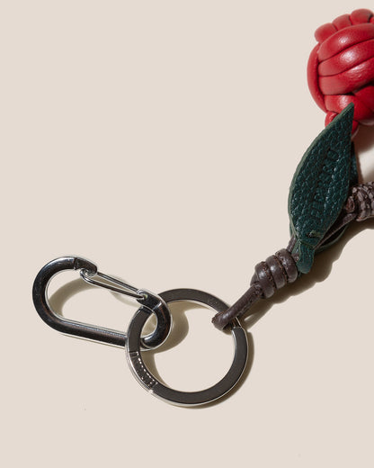 Hereu CIRERES - Hand-Knotted Cherries Leather Key Holder