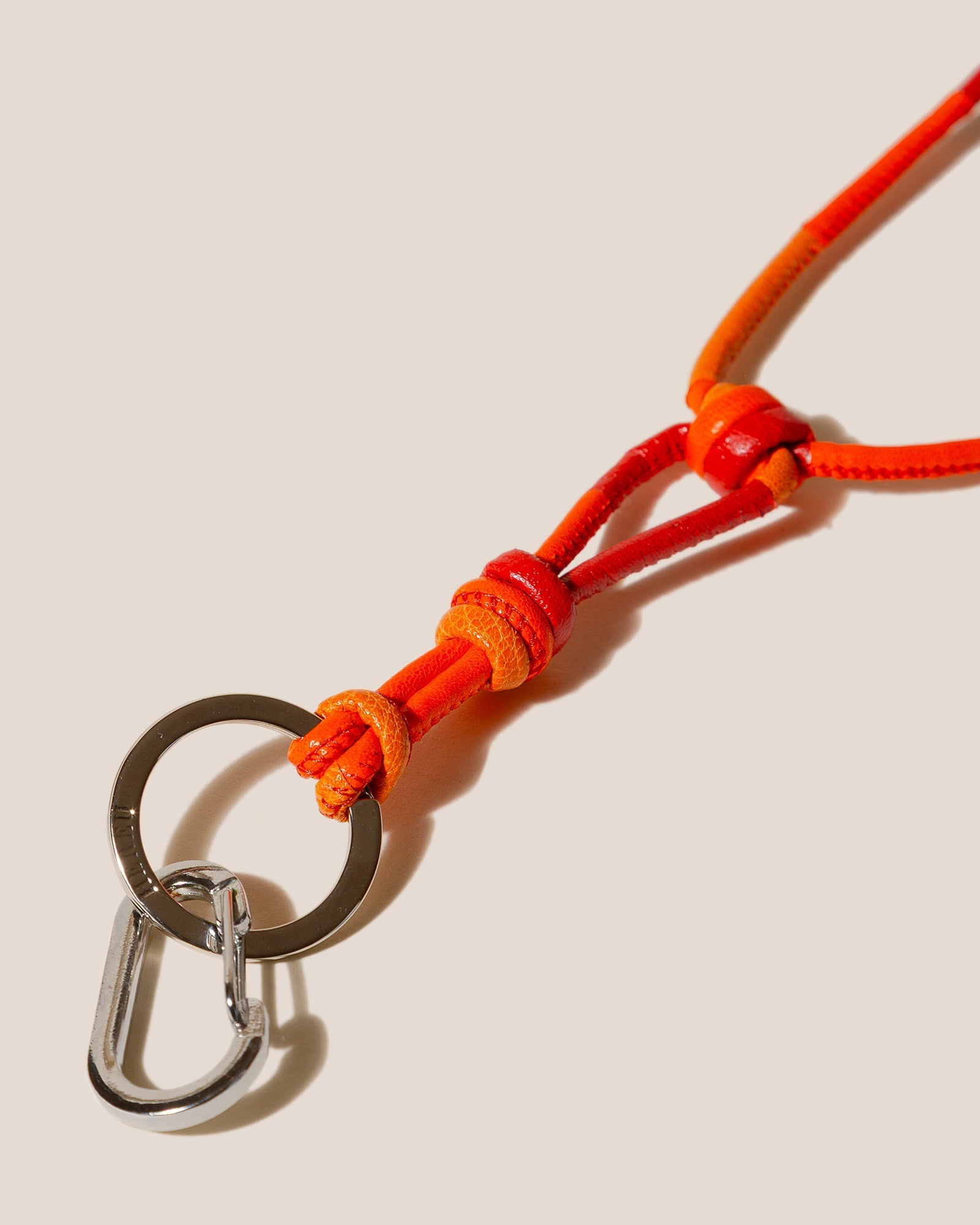 Hereu TARONGER KEYCHAIN - Hand-Knotted Patchwork Keychain