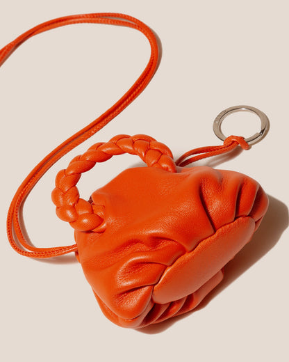 Hereu BOMBON MINI PURSE - Plaited-Handle Leather Keychain Purse