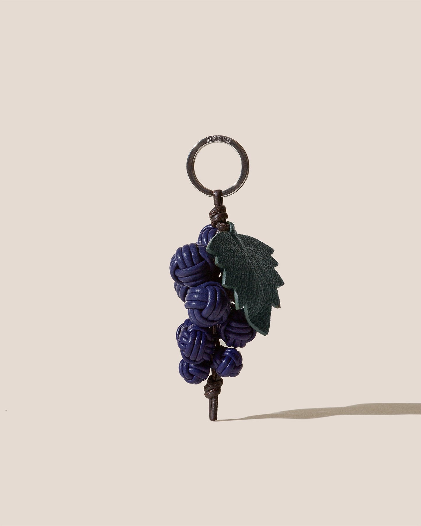 Hereu RAÏM - Hand-Knotted Grapes Leather Key Holder