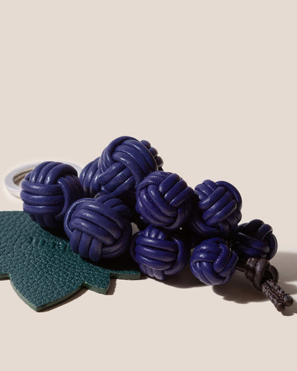 Hereu RAÏM - Hand-Knotted Grapes Leather Key Holder