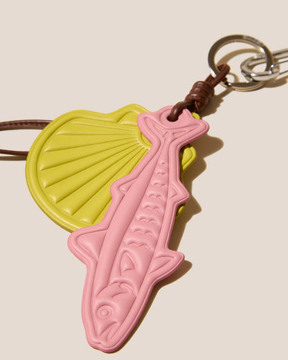 Hereu LAMAR KEYCHAIN - Embossed Leather Keychain