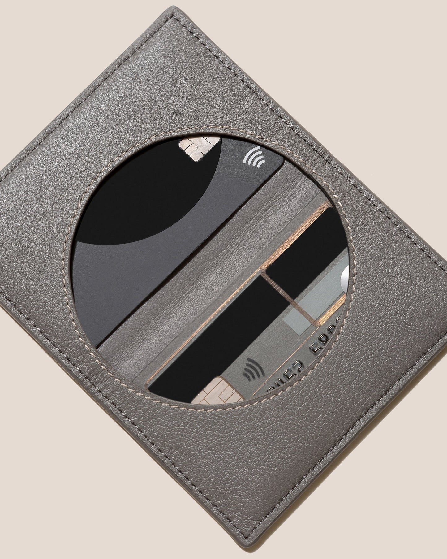 Hereu RODONA - Foldable Leather Card Holder