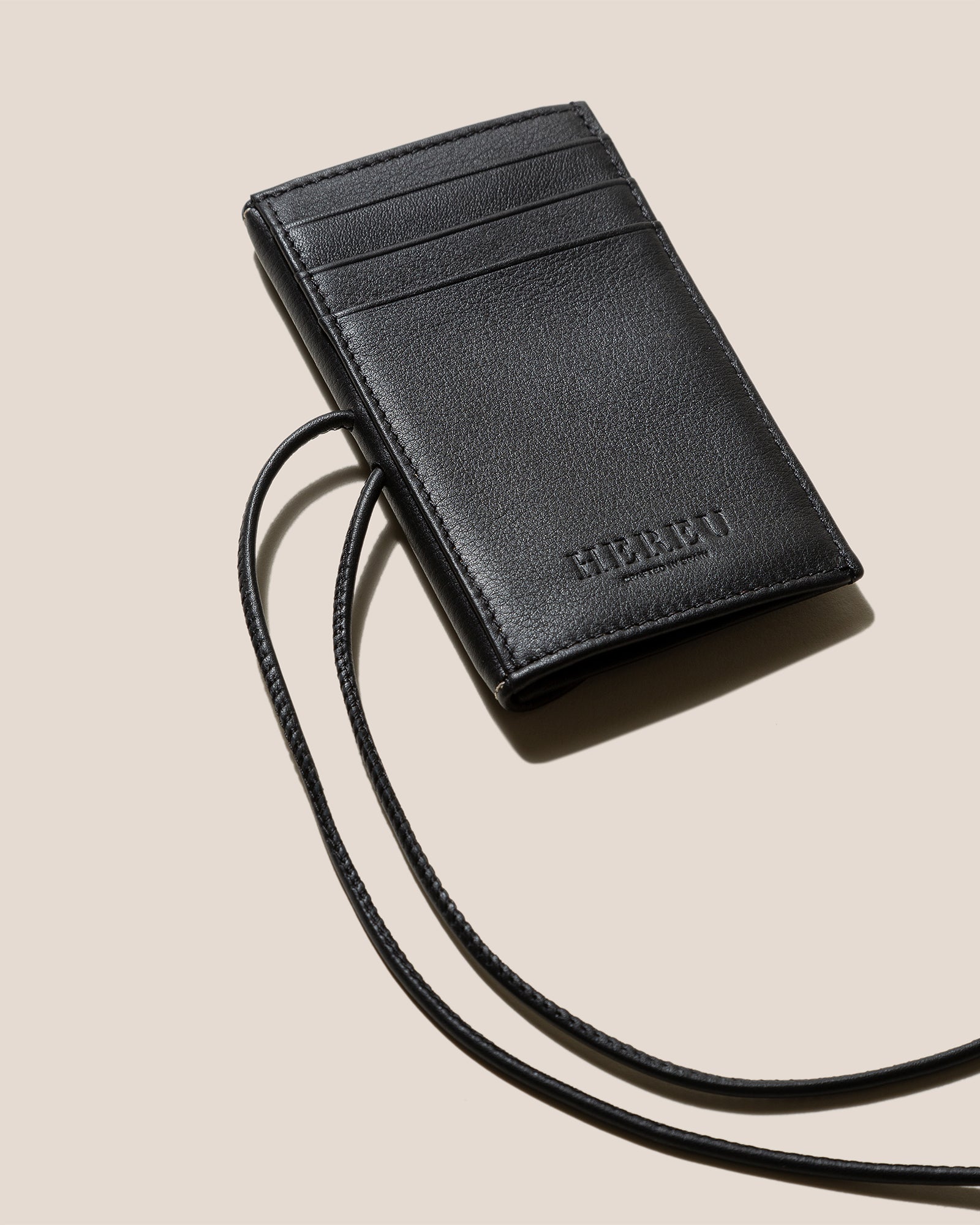 Hereu PENJAT - Leather Wallet with Strap