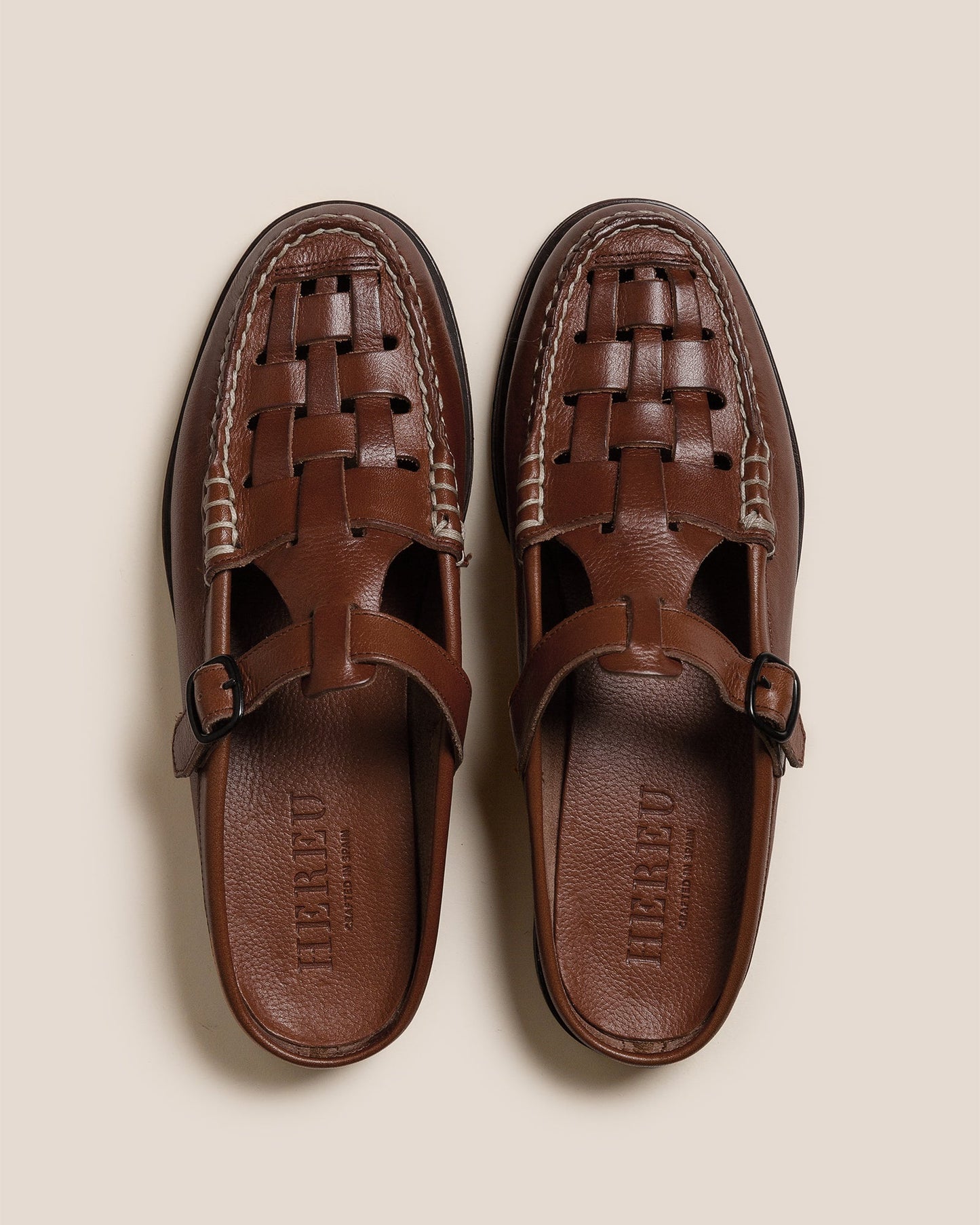 Hereu FERRIOL MULE - Woven T-bar Mule Loafer