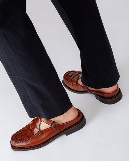 Hereu BONELL - Woven T-bar Mule Loafer