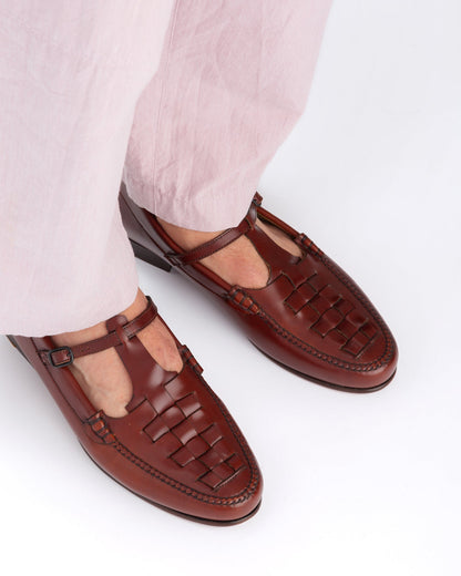 Hereu MAQUEDA - Interwoven T-Bar Loafer