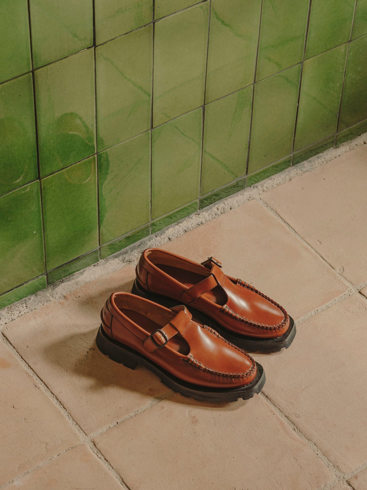 Hereu ALBER SPORT - Tread Sole T-Bar Loafer