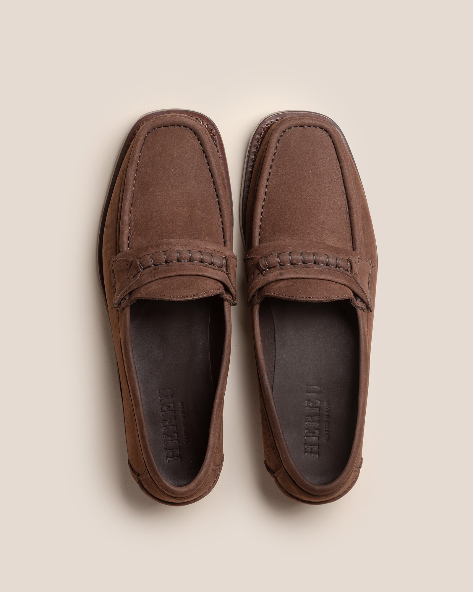 Hereu BORADA BORDON NUBUCK - Slip-on Moc Toe Loafer