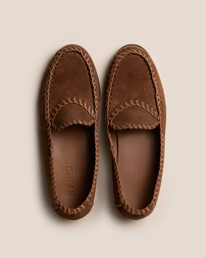 Hereu SASTRE SUEDE - Braided Seams Slip-on Loafer