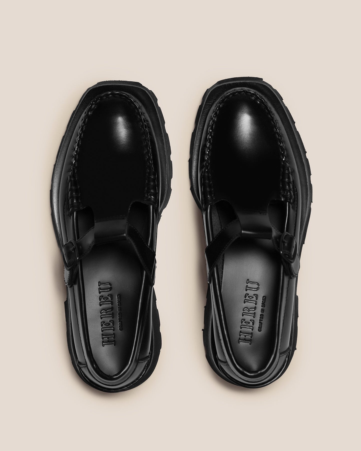Hereu ALBER SPORT - Tread Sole T-Bar Loafer