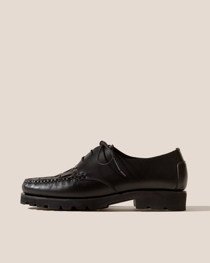Hereu COLOM SPORT VEG TAN - Interwoven Detail Lace-up Loafer
