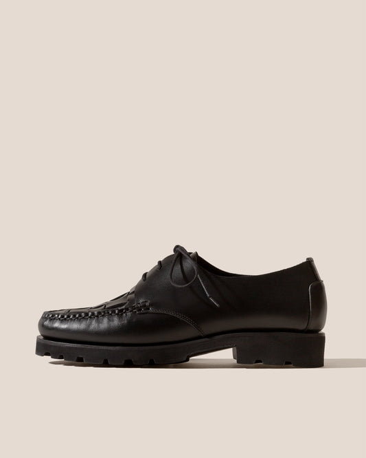 Hereu COLOM SPORT VEG TAN - Interwoven Detail Lace-up Loafer