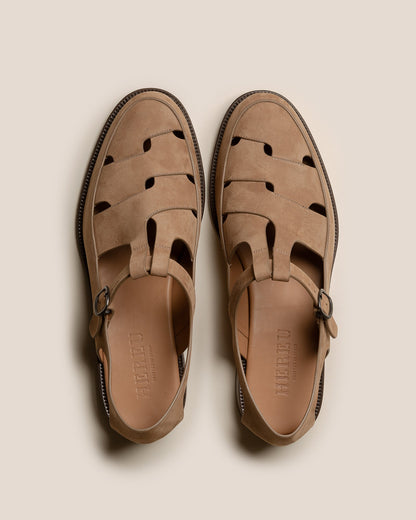 Hereu BESSO NUBUCK - Woven T-bar Sandal