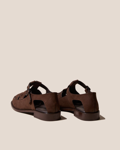 Hereu BESSO NUBUCK - Woven T-bar Sandal