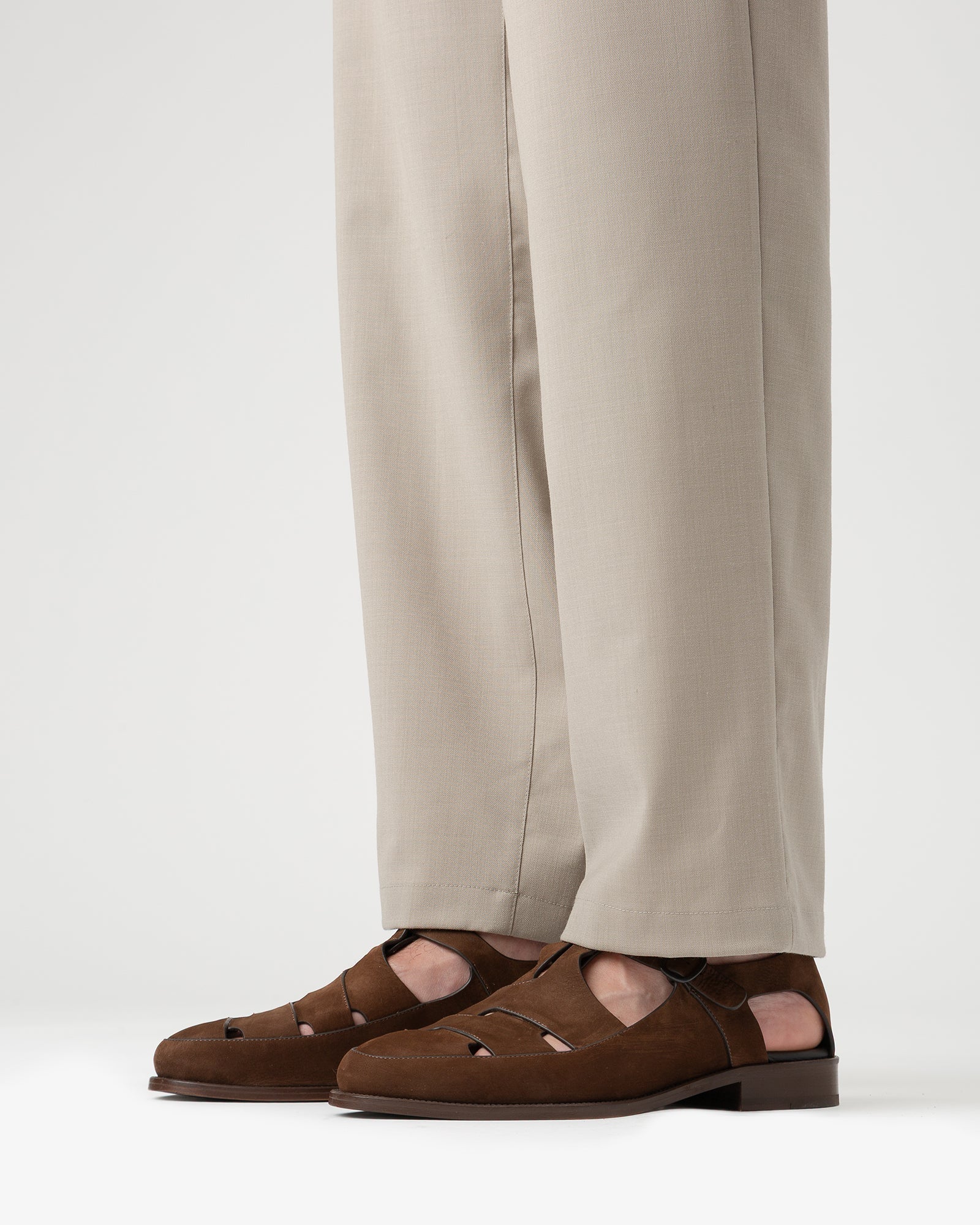 Hereu BESSO NUBUCK - Woven T-bar Sandal