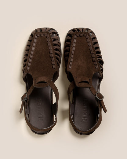 Hereu ALARO SUEDE - Square-Toe T-bar Sandal