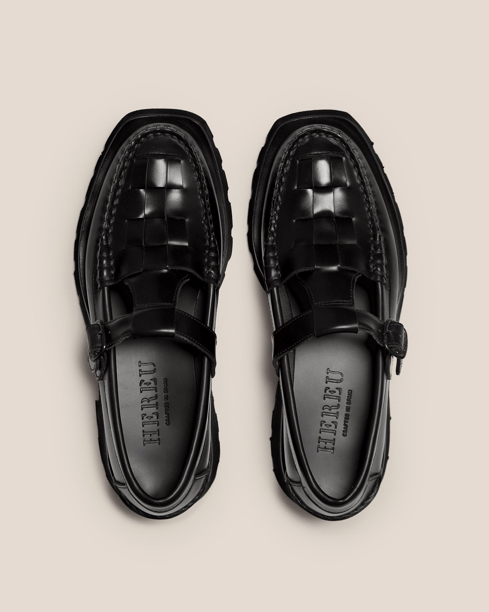 Hereu SOLLER SPORT - Tread Sole T-Bar Loafer