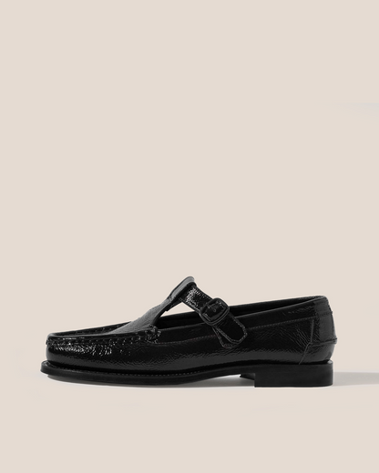 Hereu ALBER CRINKLED GLOSSY - T-bar Loafer