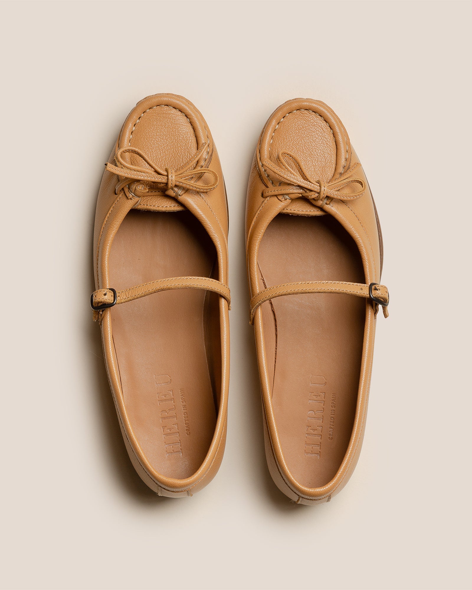 Hereu ROSES SUPPLE SHINY - Bound Moccasin Mary Jane