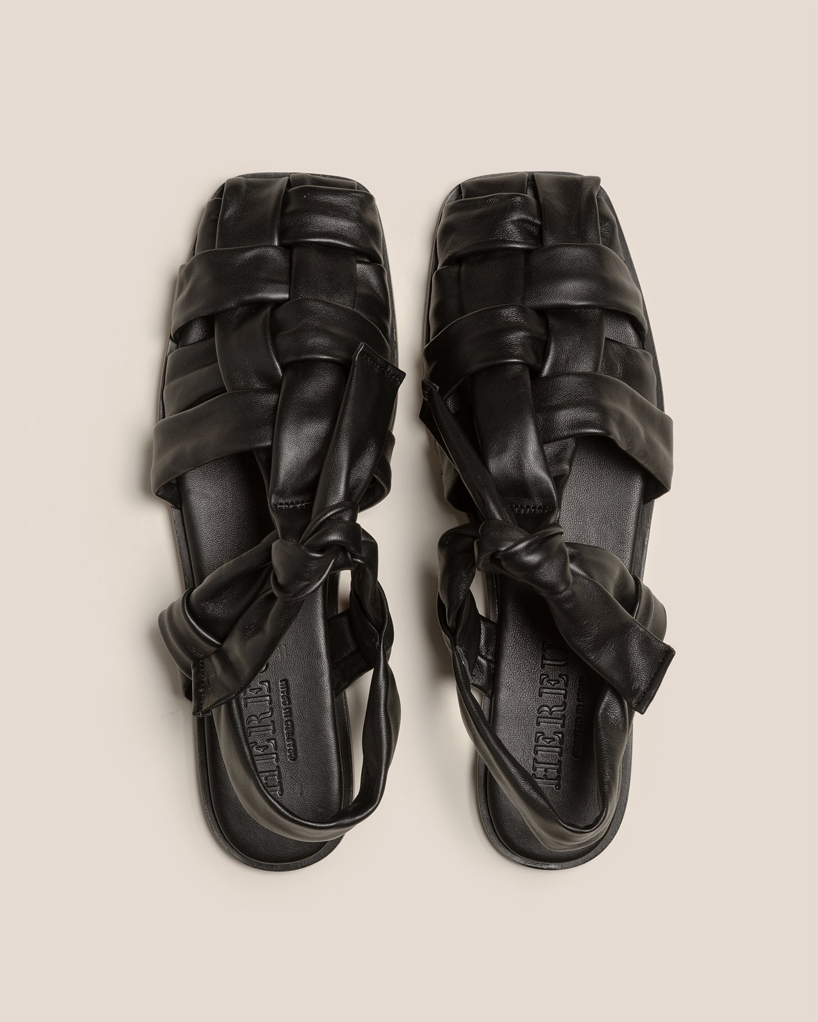 Hereu BENA - Interwoven Knotted T-bar Sandal