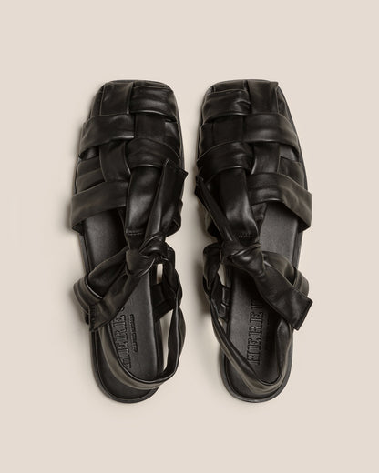 Hereu BENA - Interwoven Knotted T-bar Sandal