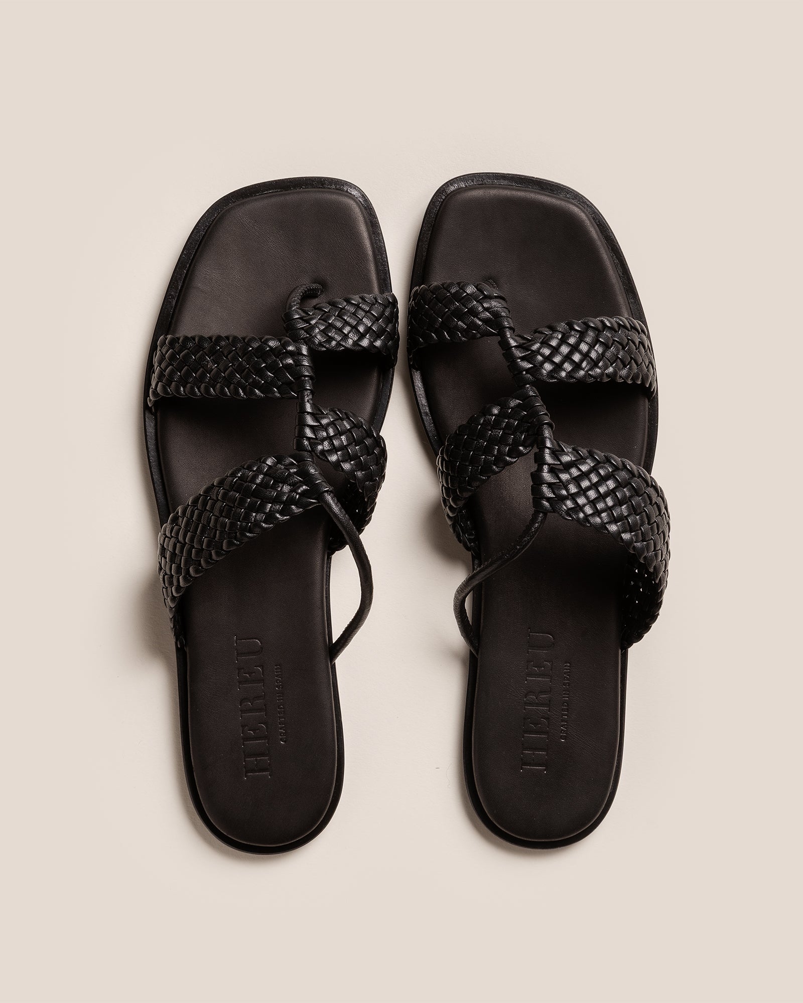 Hereu LINA WOVEN - Strappy Toe-Post Sandal