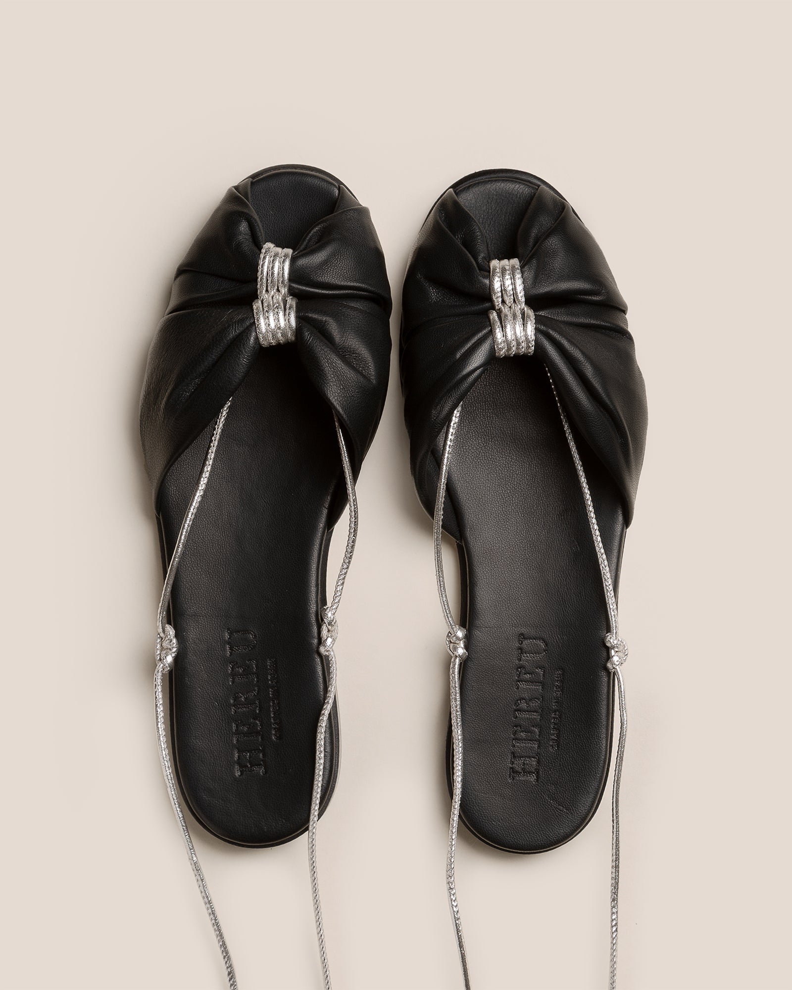 Hereu NUAT - Ruched Lace-up Sandal