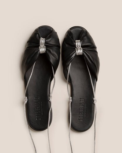 Hereu NUAT - Ruched Lace-up Sandal