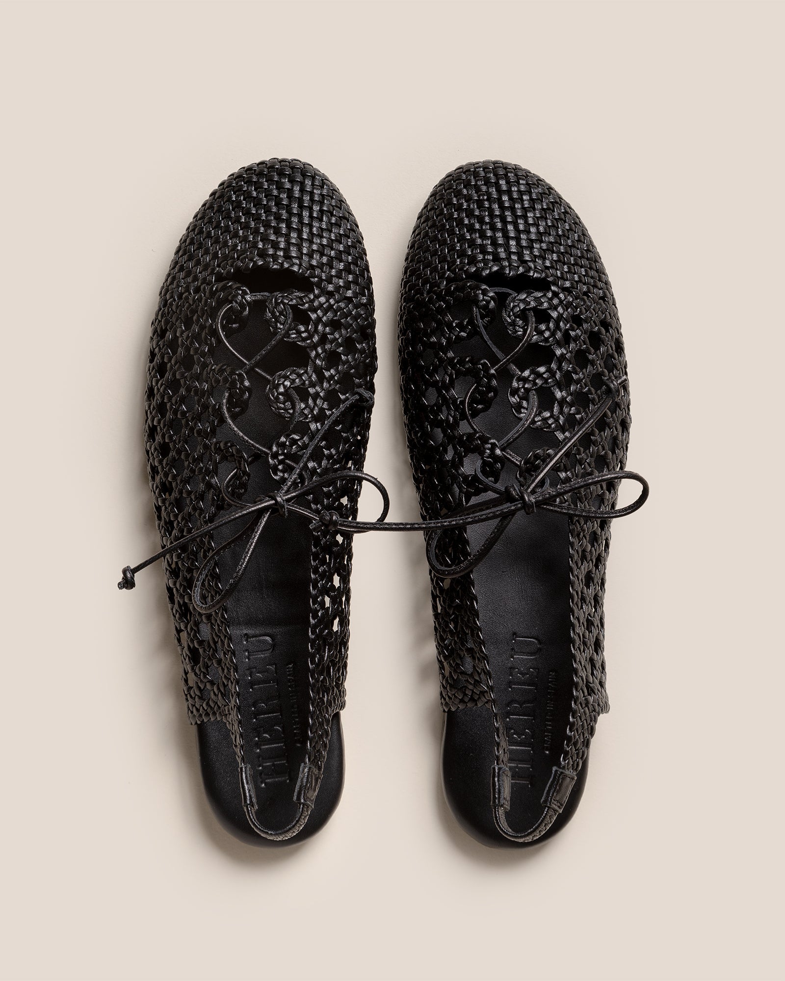 Hereu SARDANA - Lace-up Woven Slingback Sandal