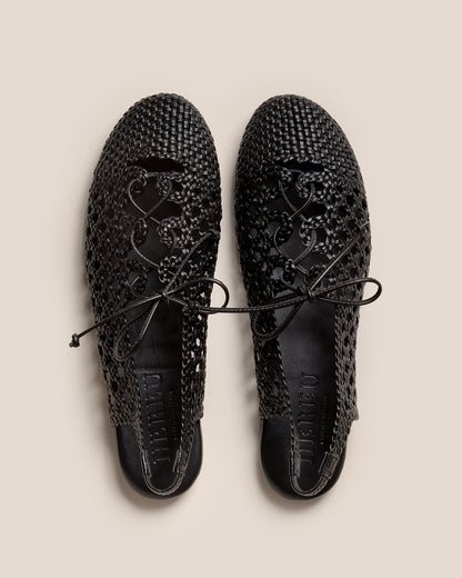 Hereu SARDANA - Lace-up Woven Slingback Sandal