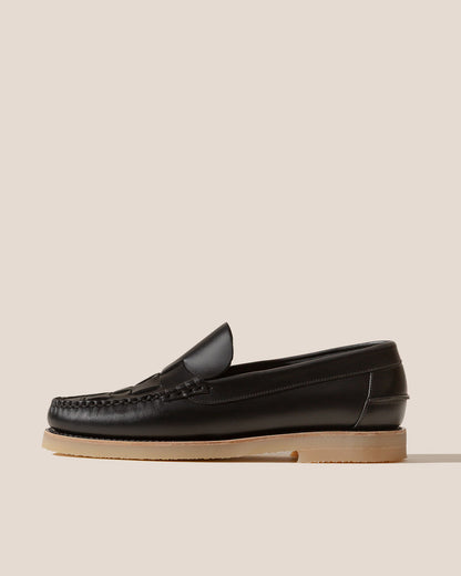 Hereu NOMBELA RUBBER VEG TAN - Interwoven Detail Slip-On Loafer